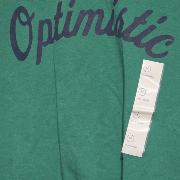 Optimistic Green Crewneck Graphic T-Shirt by Universal Thread Nwt Medium - Picture 2 of 2